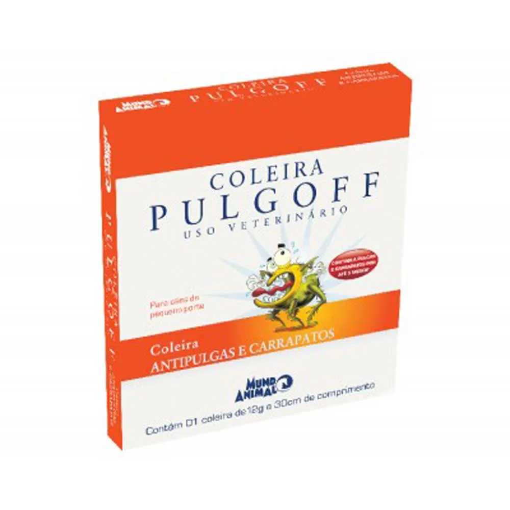Coleira Antipulgas Pulgoff 30cm-12g